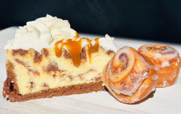 Cole's Custom Cheesecakes - Cinnamon Roll Cheesecake