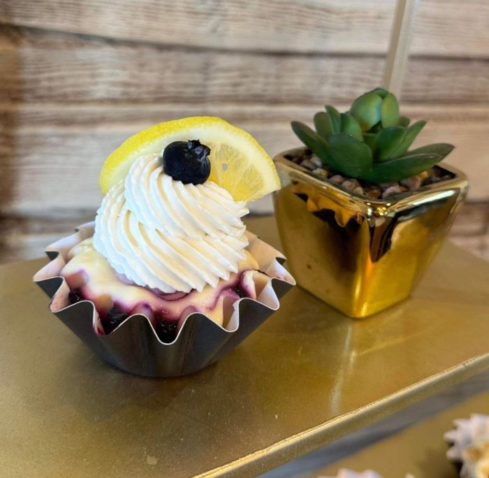 Cole's Custom Cheesecakes - Mini Lemon Blueberry Cheesecakes