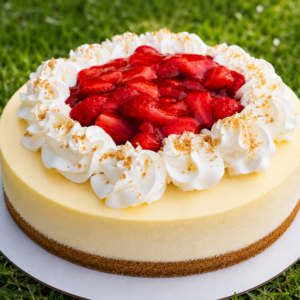 New York Style Strawberry Cheesecake