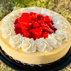 New York Style Strawberry Cheesecake