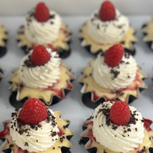 White Chocolate-Raspberry minis