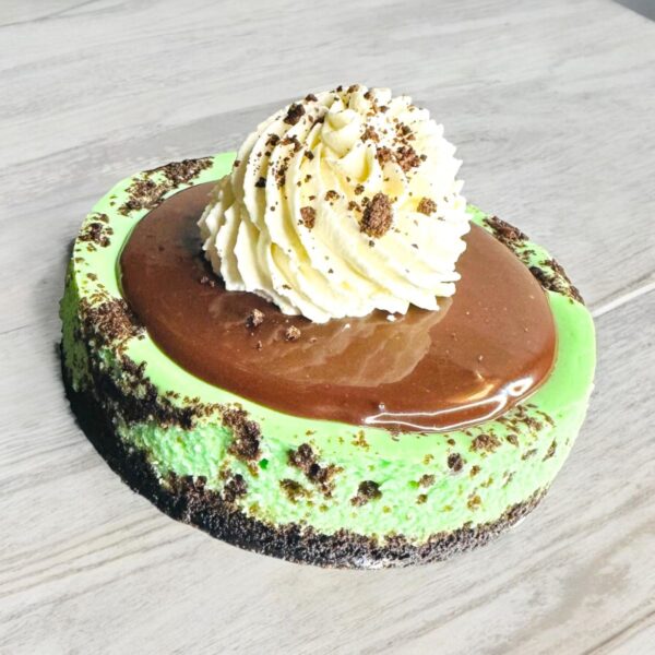 Mint Chocolate Chip Cheesecake