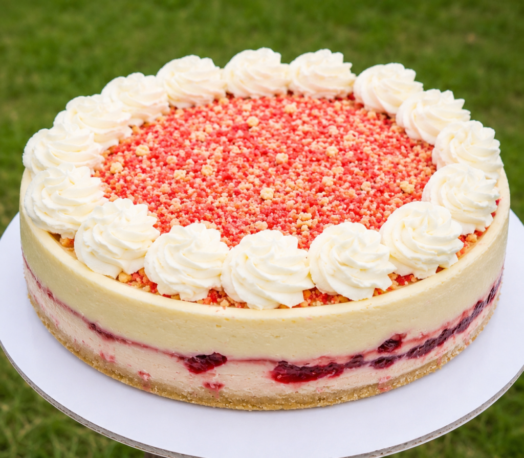 Strawberry Crunch Cheesecake - Coles Custom Cheesecakes